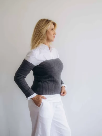 Dvojset SIGHRITH tmavosivý – bočný pohľad